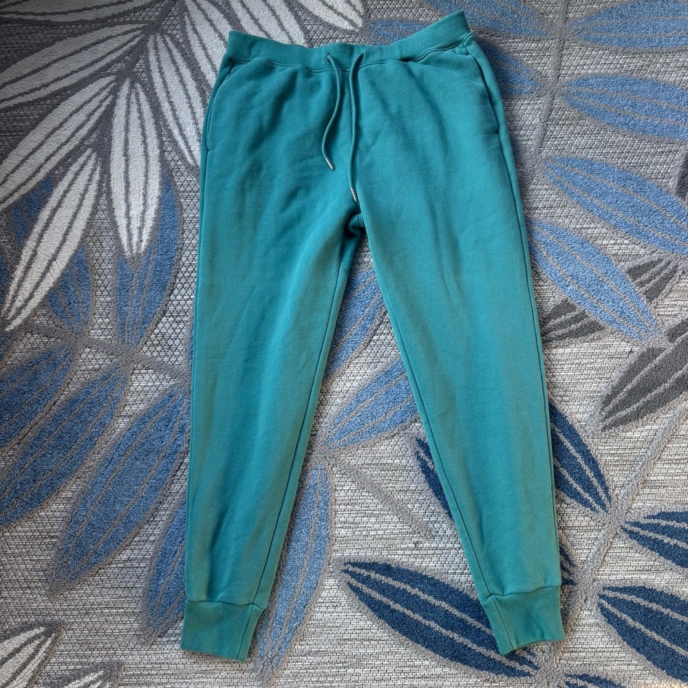 Abercrombie & Fitch NWT Men’s Soft A&F Fleece Joggers Green Teal Size Medium